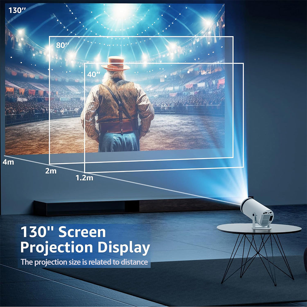 Turn any wall into your home theater in seconds