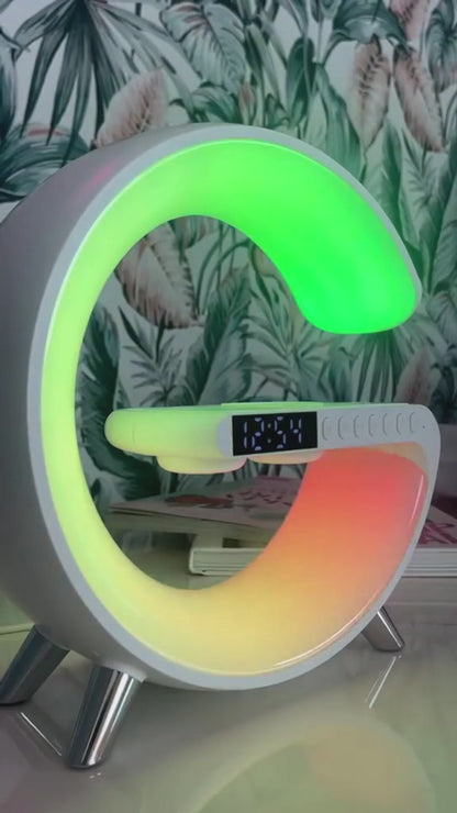 Smart LED Lamp with Speaker and Wireless Charging
